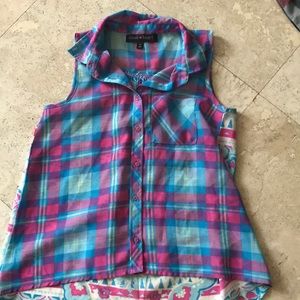 A colorful flannel